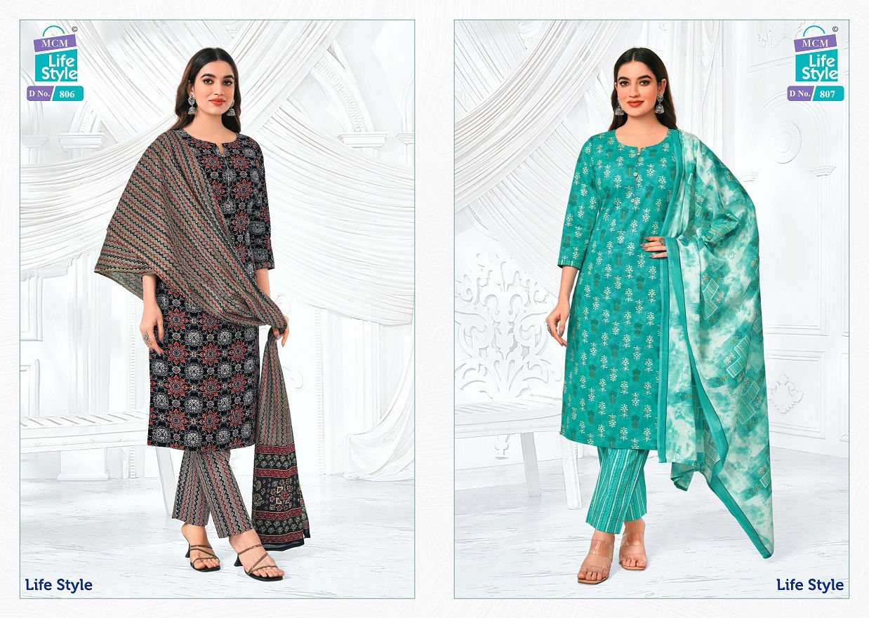 Lifestyle Vol 8 By Mcm Printed Cotton Dress Material Wholesale Price In Surat
